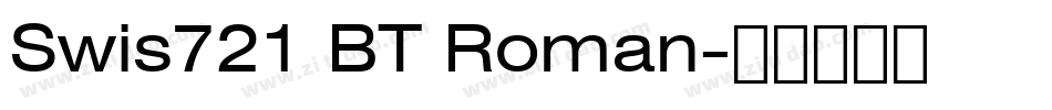 Swis721 BT Roman字体转换